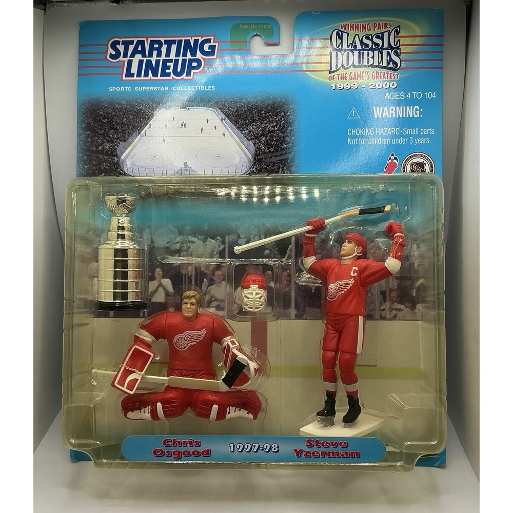 1999-2000 NHL "Classic Doubles" Starting Lineup - Steve Yzerman, Chris Osgood